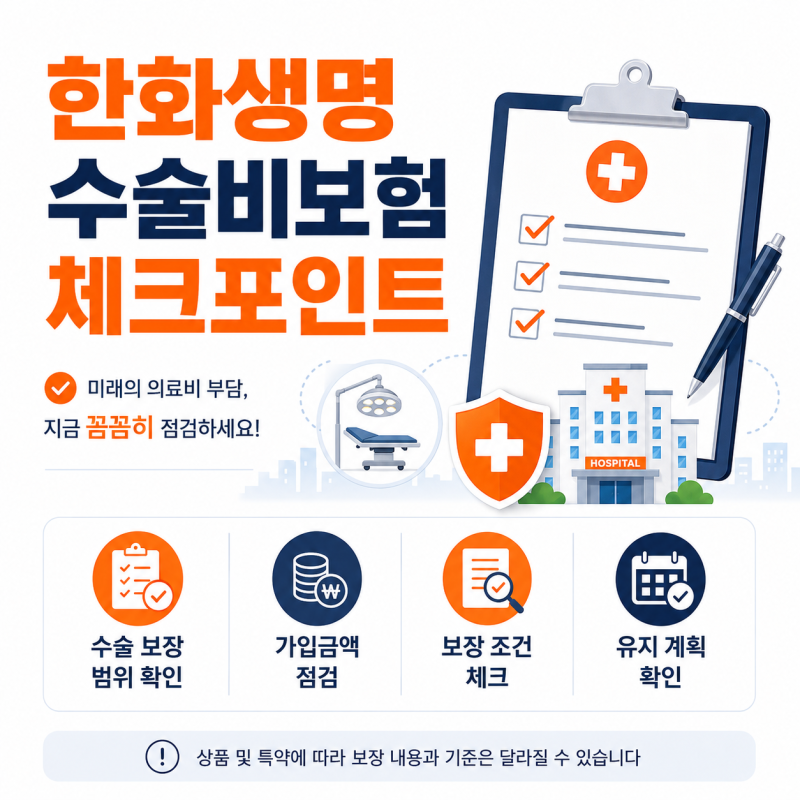대장내시경에서 용종 떼면 보험금 나올까요? 한화생명 수술비보험 체크포인트
