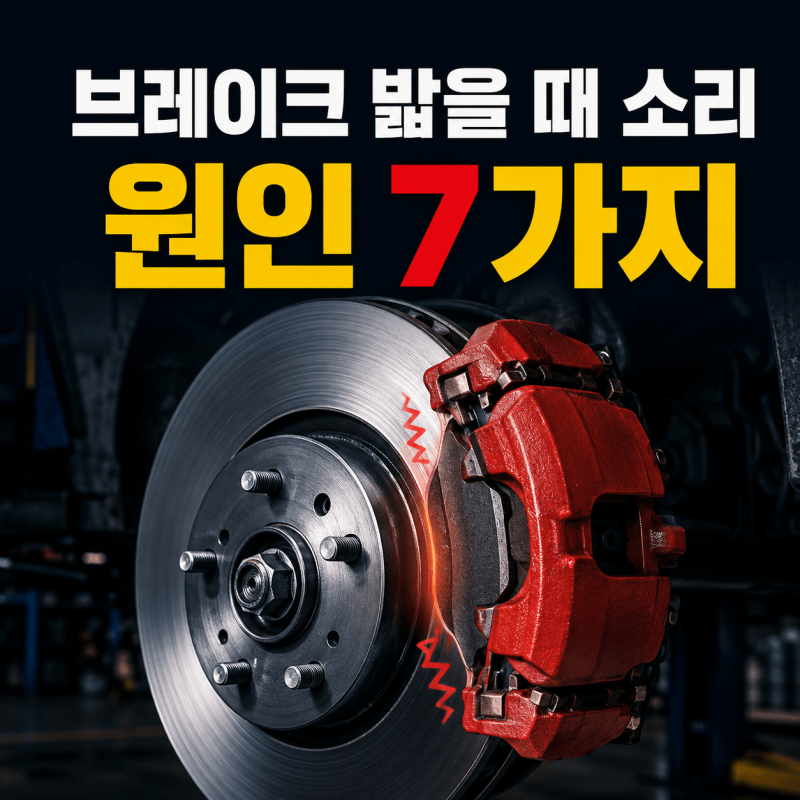 자동차 브레이크 밟을 때 소리 나는 이유 7가지｜끼익·드드득·쇠 갈리는 소리 구별법