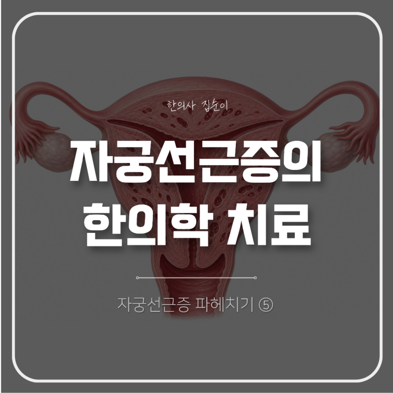 자궁선근증 한의학 치료 : 수술 말고는 정말 방법이 없을까요?