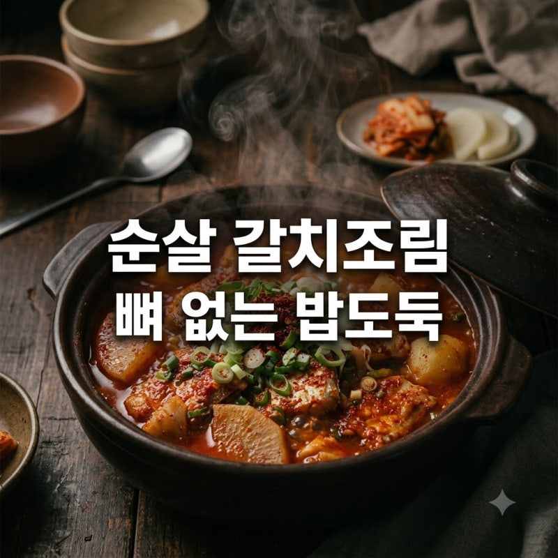 "뼈 바를 일 없어요" 10분 만에 끝내는 순살갈치조림레시피, 비법은 바로..