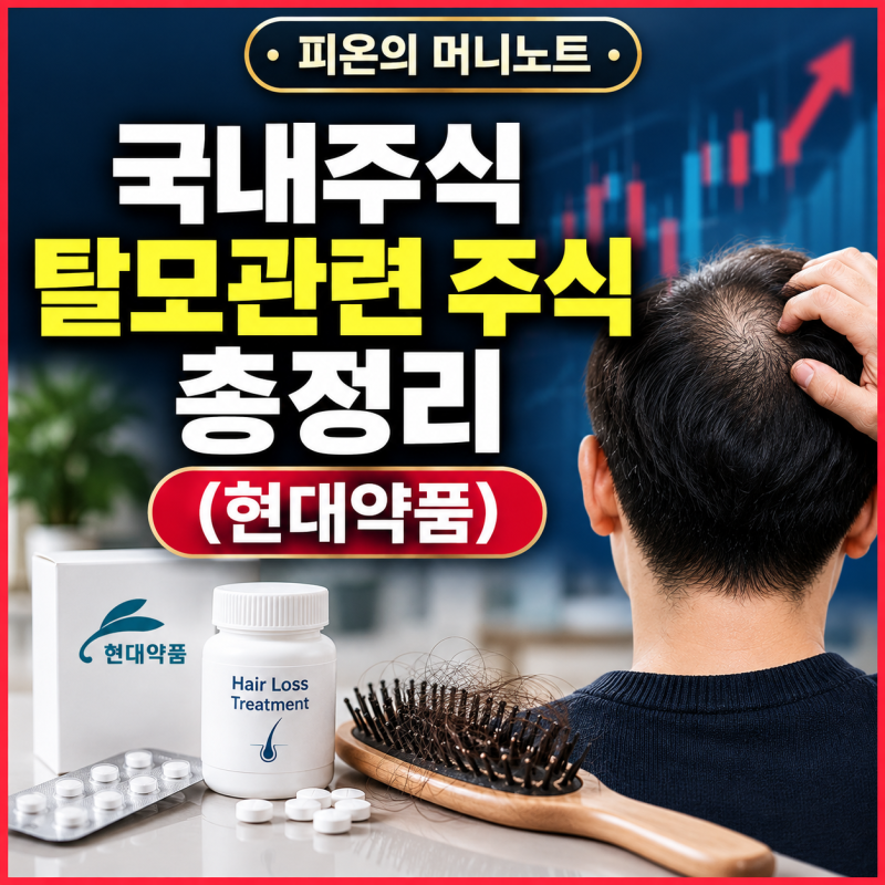 국내주식 탈모관련 주식 총정리, 현대약품부터 JW신약·올릭스까지