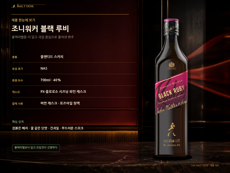 조니워커 블랙 루비 리뷰