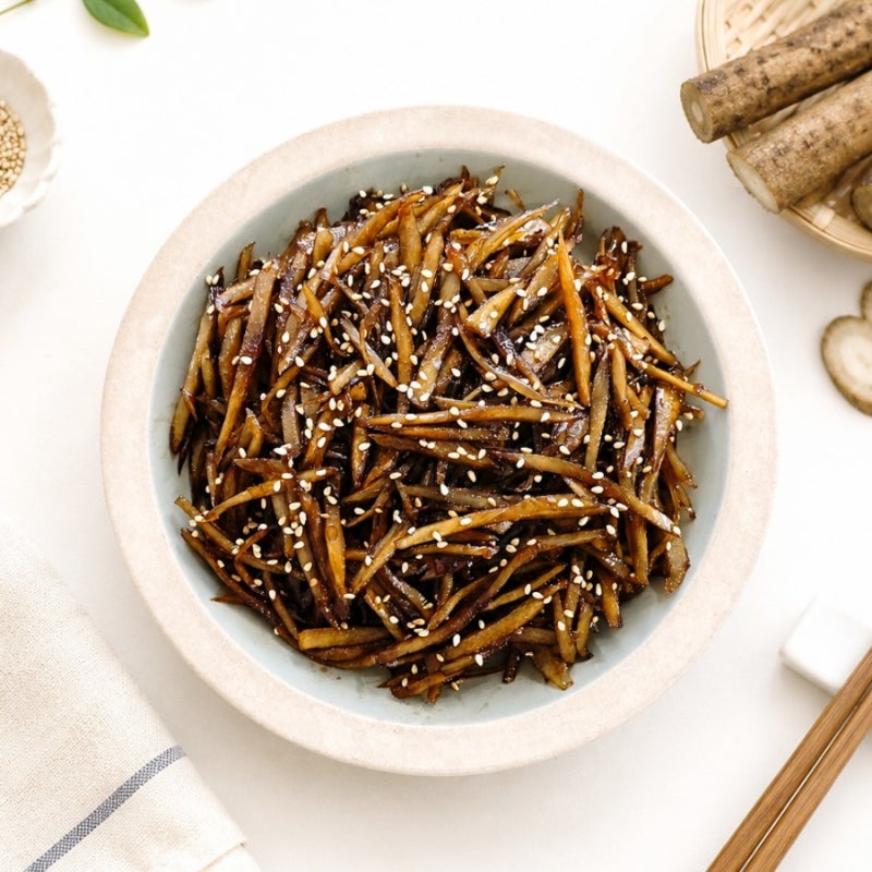 선재스님 우엉조림 레시피! "딱 2가지 재료로 맛내기" 우엉 요리 만드는법