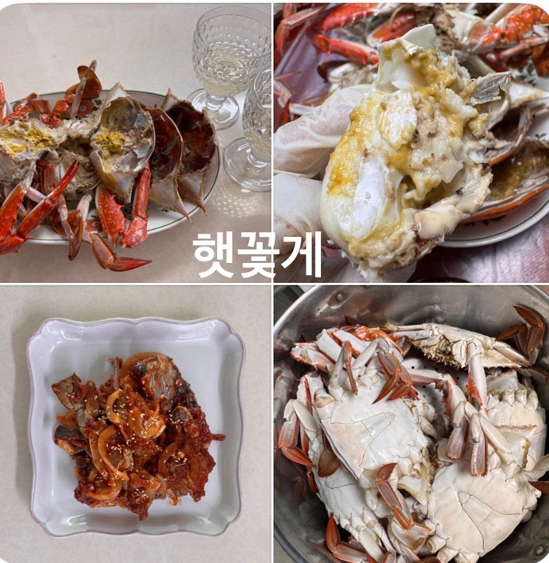 햇꽃게 손질 요리법 톱밥 버리기