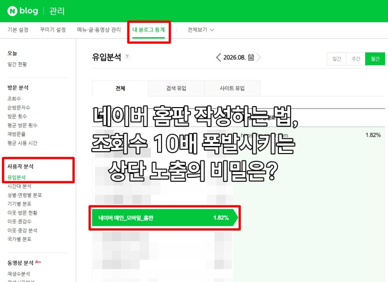 네이버 홈판 작성하는 법, 조회수 10배 폭발시키는 상단 노출의 비밀은?
