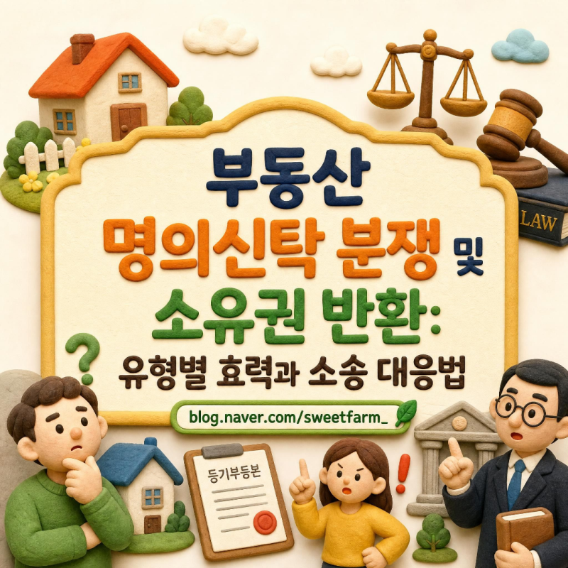 부동산 명의신탁 분쟁 및 소유권 반환: 유형별 효력과 소송 대응법