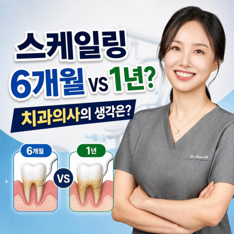 스케일링 6개월마다? 1년마다? 적정 주기가 있을까? - 치과의사의 생각은?