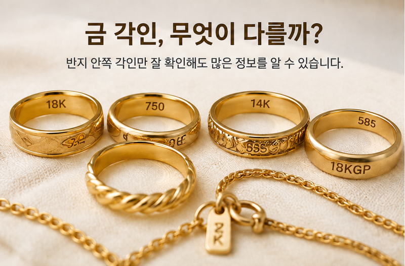 18KGP라고 적혀 있으면 18K 금일까? GP·GF·RGP 금 각인 뜻 총정리!