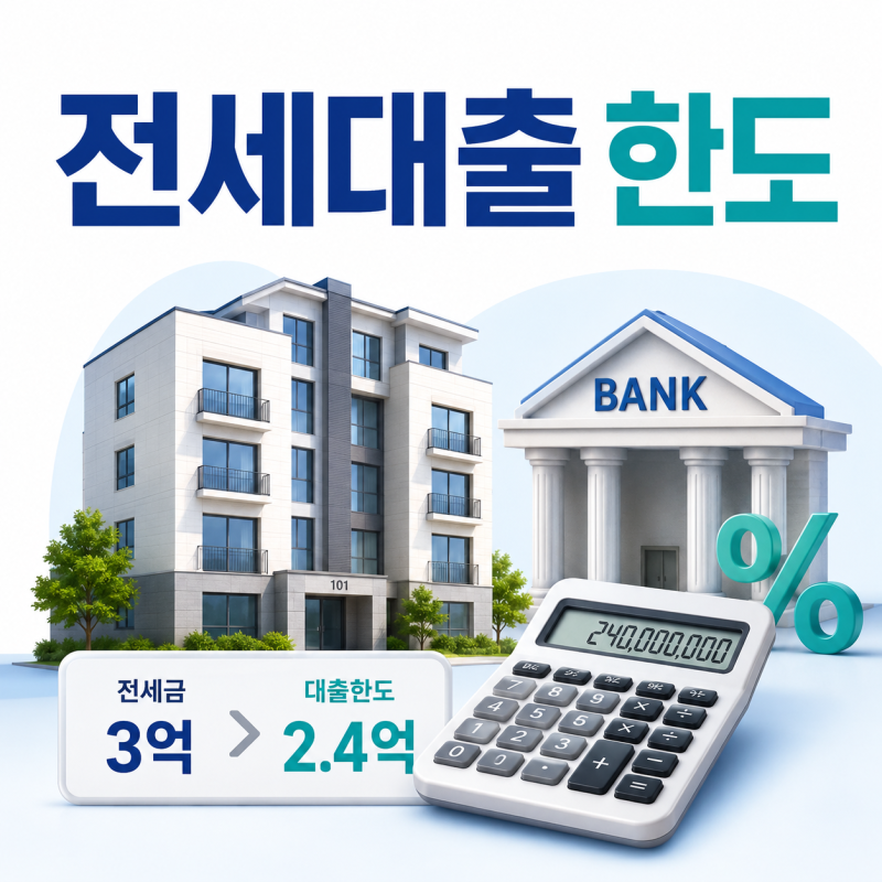 전세자금대출한도 80%라는데…3억원 전세면 2억4천만원 다 나올까?