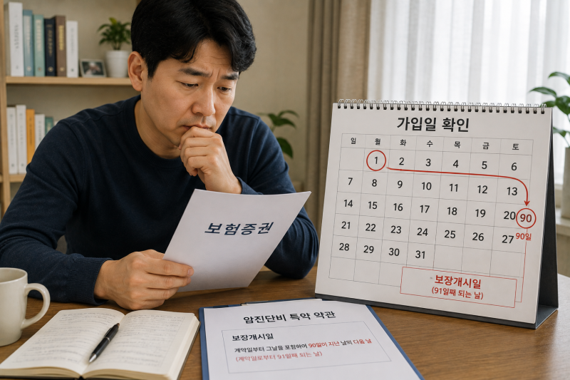 보험 가입하고 90일 안에 암이 발견되면 진단비를 못 받을까? 암보험 면책기간 확인법