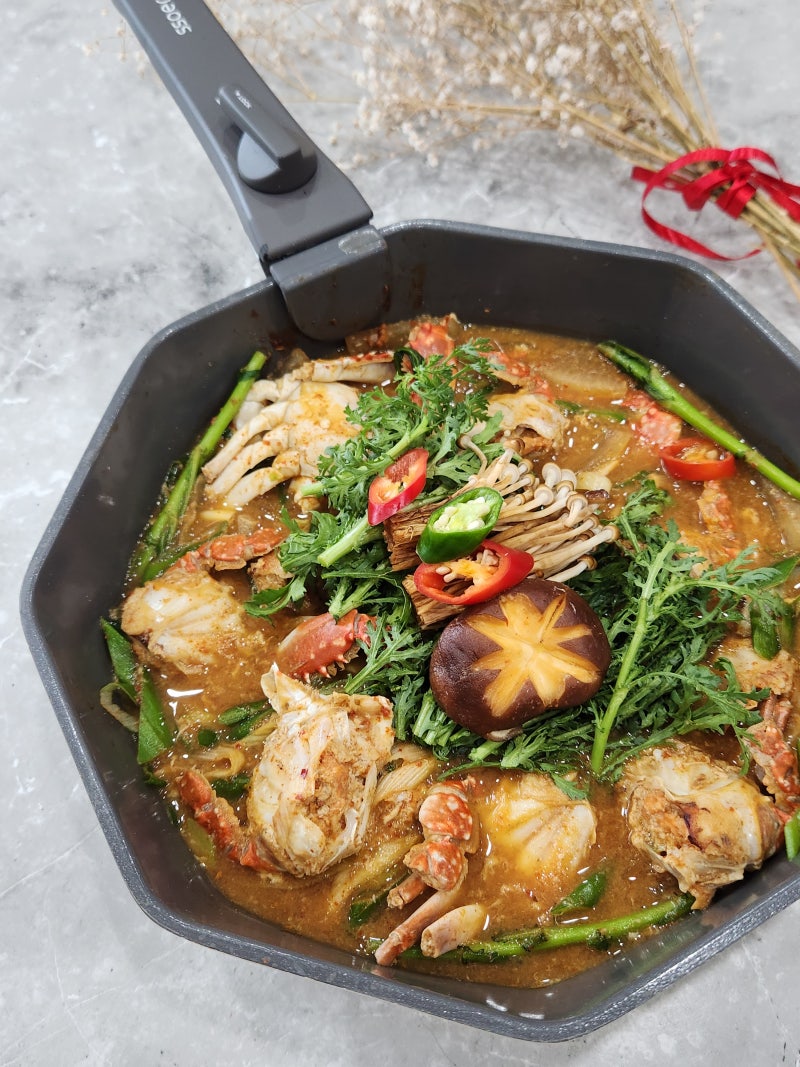 냉동 꽃게탕 레시피 비린내 없이 맛있게 끓이는법