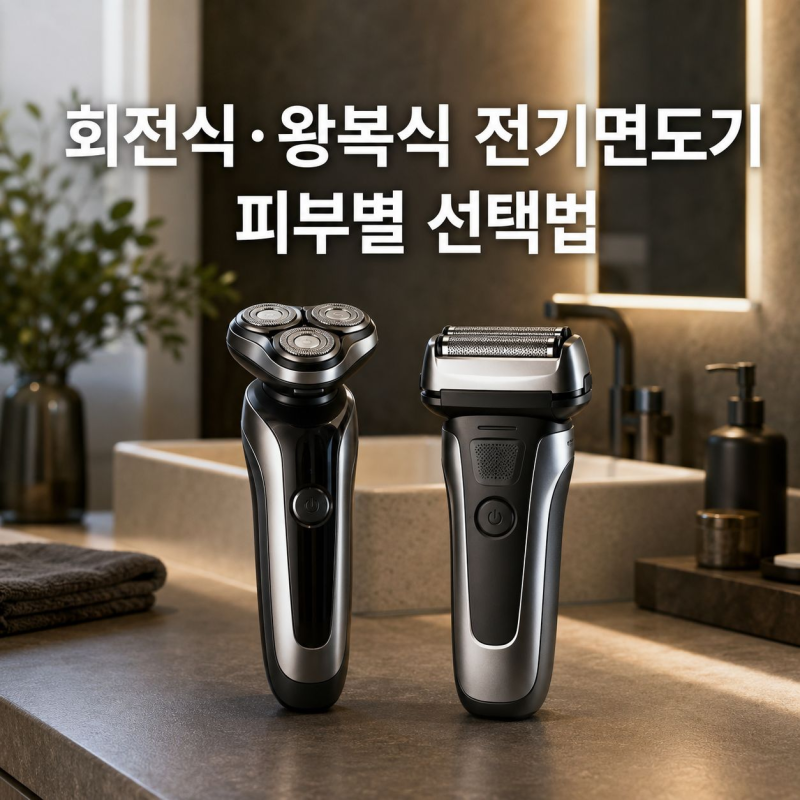 회전식·왕복식 전기면도기, 피부별 선택법