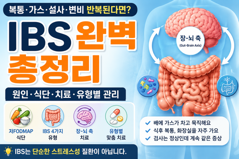 배에 가스 차고 묵직한 과민성 대장 증후군 | 최신 치료 경향 및 저FODMAP 식단·생활습관 총정....