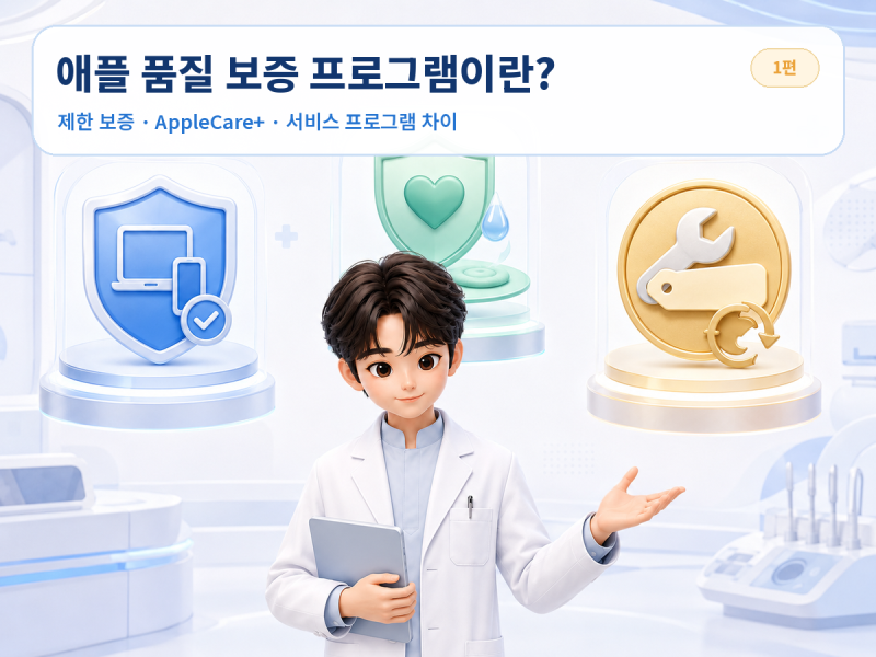 애플 품질 보증 프로그램이란? 일반 보증·AppleCare와 차이점 정리