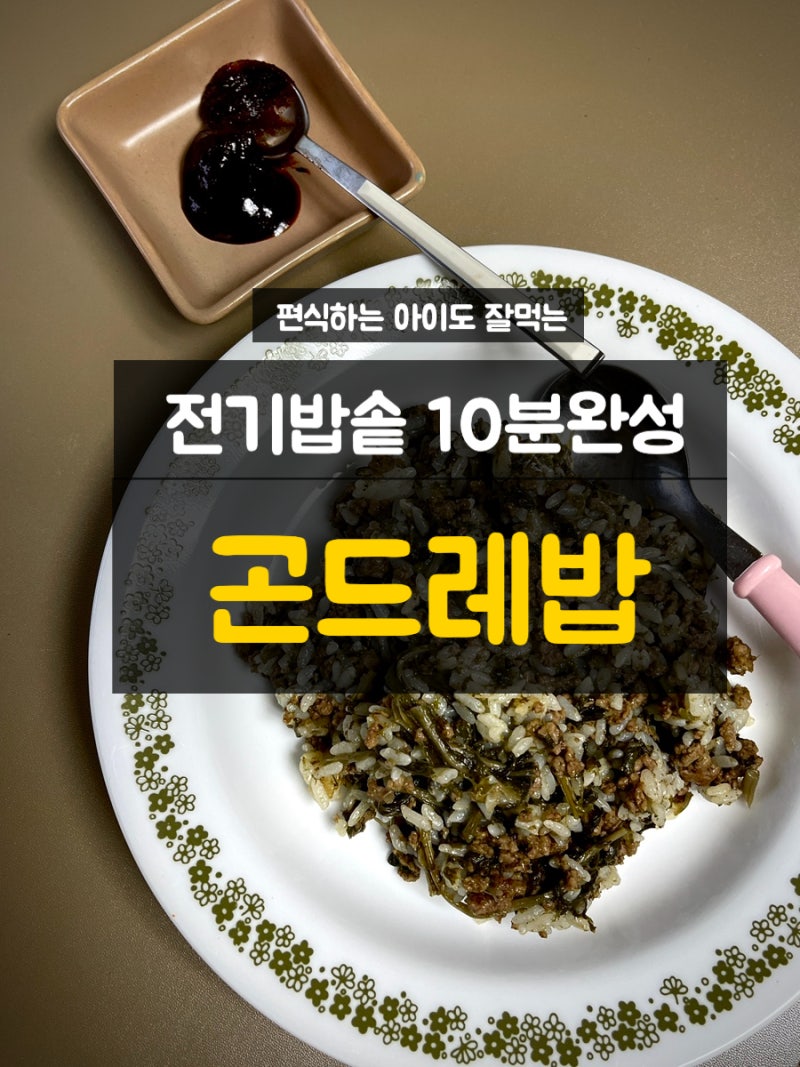곤드레나물 코스트코 다짐소고기로 만드는 식이섬유가득한 10분솥밥