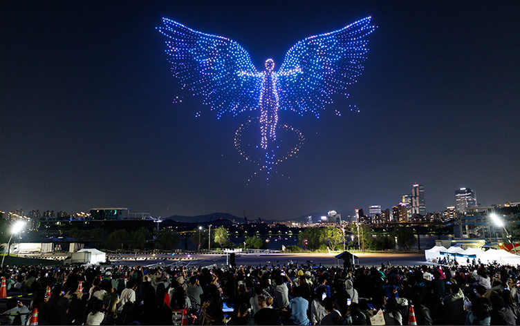 [서울 야경 명소] 밤하늘을 수놓는 1,000대의 빛. 2026 한강 불빛 공연(드론 라이트 쇼) 가을 가....
