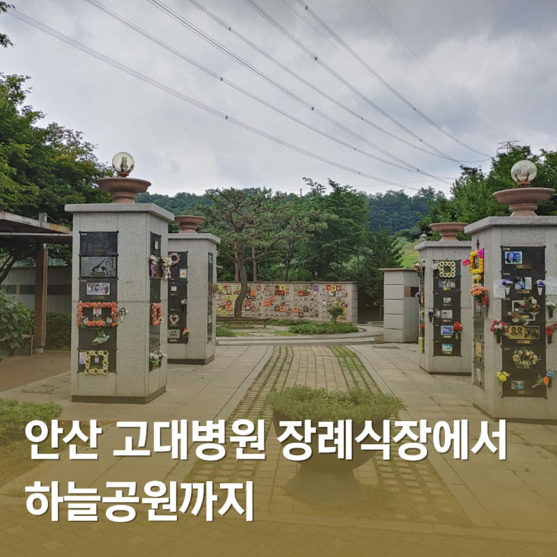 안산 고대병원 장례식장에서 안산 하늘공원까지 장례 과정