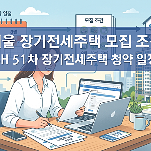 서울 장기전세주택 아파트 모집 조건, 청약 일정, SH 51차 디에이치방배, 청담르엘, 자이 디그....
