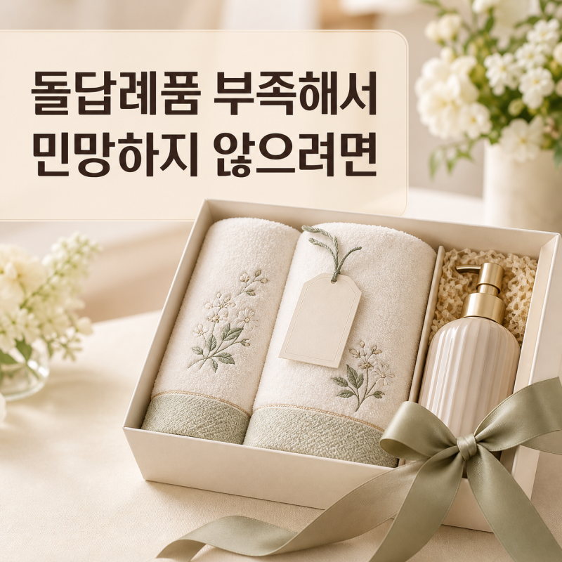 돌답례품 인기 품목 4가지와 예산별 수량 계산법