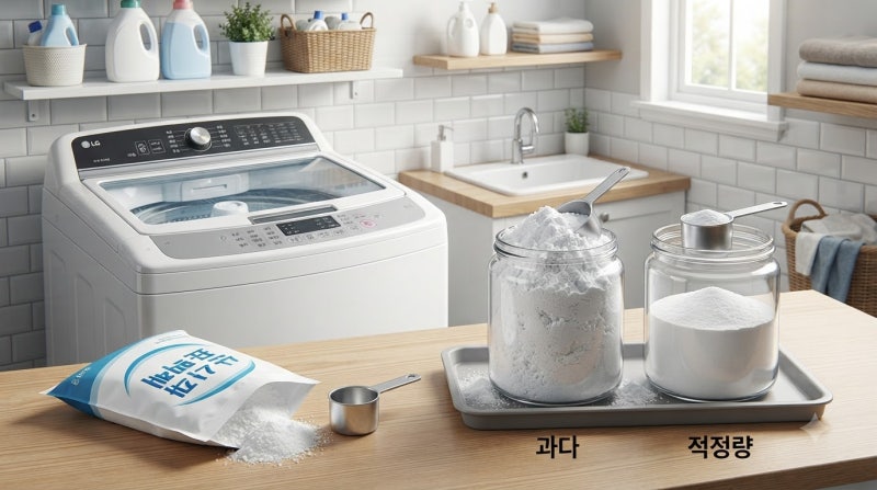 통돌이 세탁기 과탄산소다 청소 시 부품 부식 막는 올바른 용량과 사용법