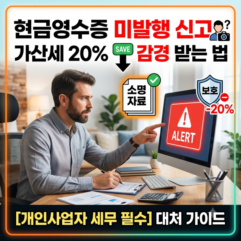 현금영수증 미발행 신고 당했을 때 대처법: 가산세 20% 감경 및 소명서 작성 가이드