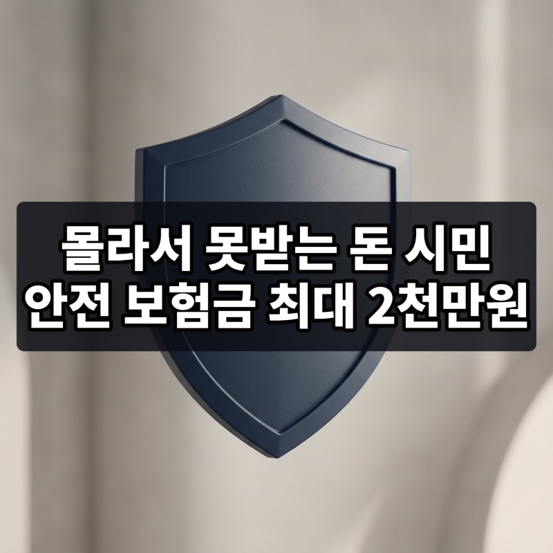 따로 가입 안 해도 2,000만 원? 3년 전 사고까지 소급해서 돌려받는 법