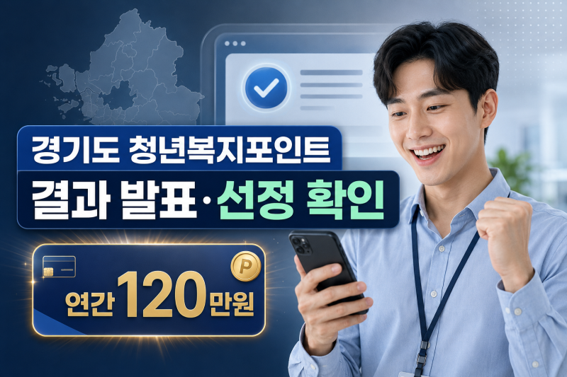 경기도 청년복지포인트 결과 발표｜선정 확인·복지몰 이용방법 총정리