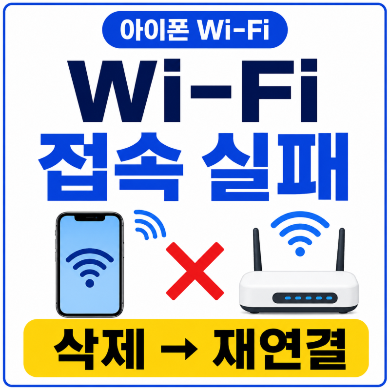 아이폰 Wi-Fi 접속 실패 해결 | 저장 네트워크 삭제와 재연결 확인