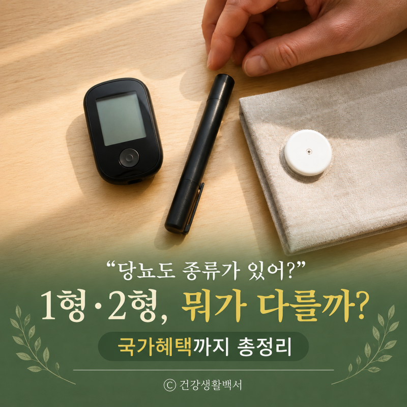 당뇨 초기증상 "당뇨도 종류가 있어?" 1형·2형 차이와 국가혜택 기준