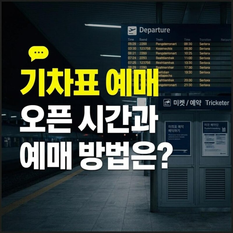 KTX 코레일+ 기차표 예매 방법과 오픈 시간 확인하고 조회하기