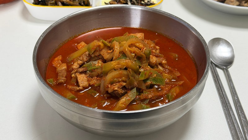 광주 애호박 찌개 레시피 돼지고기 애호박 국밥 만들기 feat 삼겹살 활용