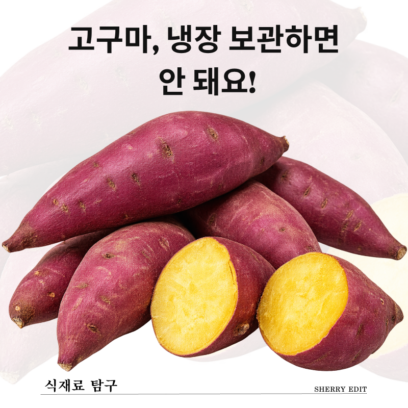 고구마 냉장 보관 괜찮을까? 종류별 차이부터 보관법까지