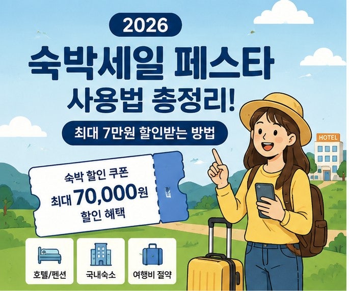 국내여행 숙박비 할인받는 법｜숙박세일 페스타 사용 하는법(올해여름 종료!)