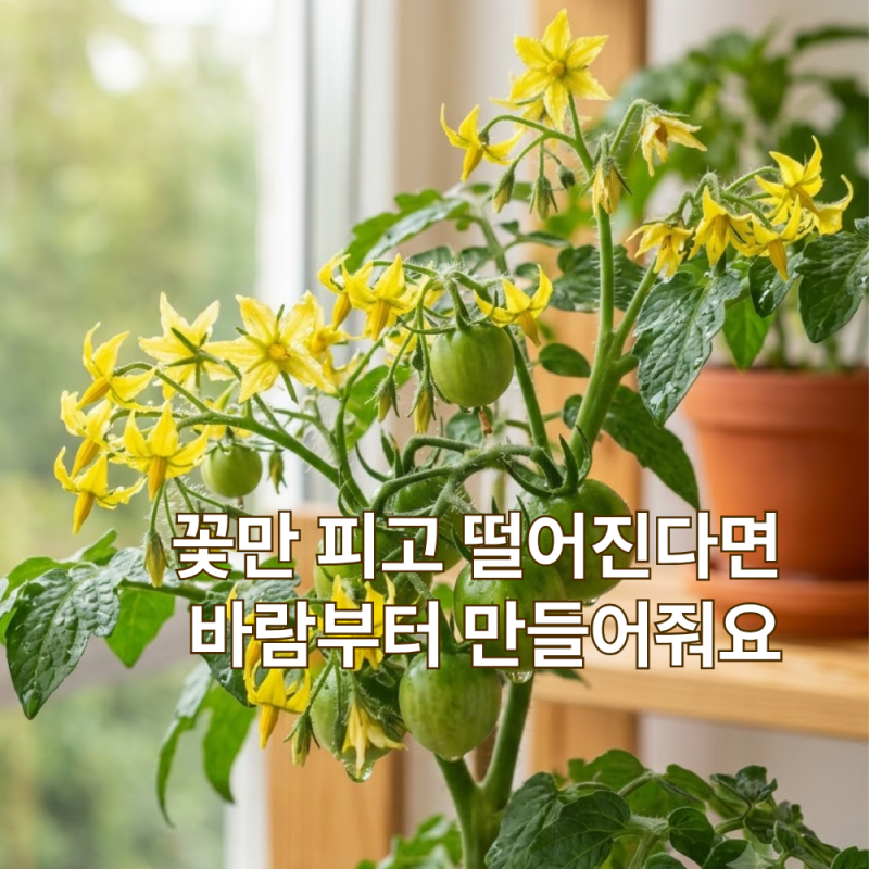 방울토마토 수정 베란다 수확량 늘리는 인공수정 핵심 관리