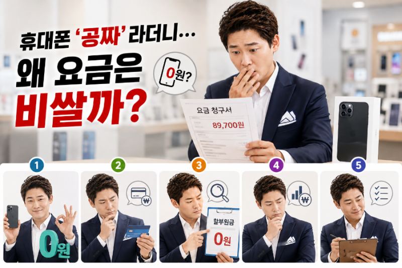 휴대폰 ‘공짜’라더니 왜 요금은 비쌀까? 현직 판매자가 알려드립니다
