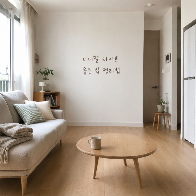 미니멀 라이프 좁은 집이 넓어 보이는 정리법