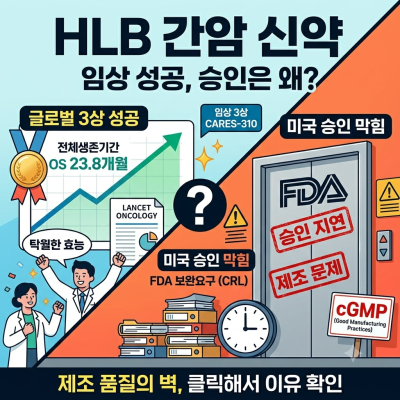 HLB 간암 신약, 임상은 성공했는데 왜 막혔나
