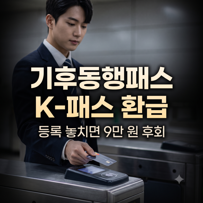 기후동행패스 후불 K패스 등록 놓치면 9만 원 환급 날리고 후회합니다