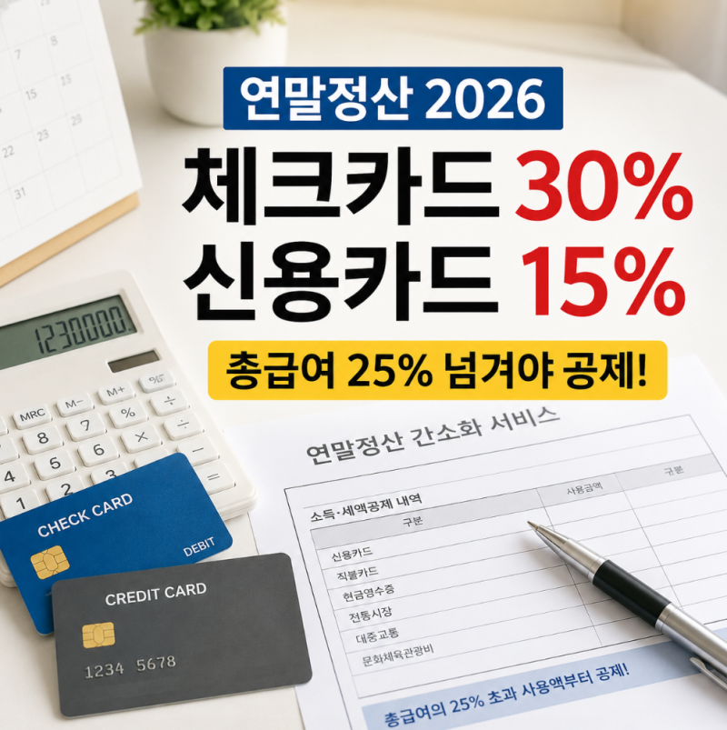 "체크카드가 무조건 유리한 줄 알았는데" 연말정산 공제 따져봤더니 달랐다