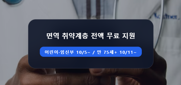 2026년 독감 백신 무료 접종 대상·시기 총정리 및 건강보험심사평가원 최저가 병원 찾는 법