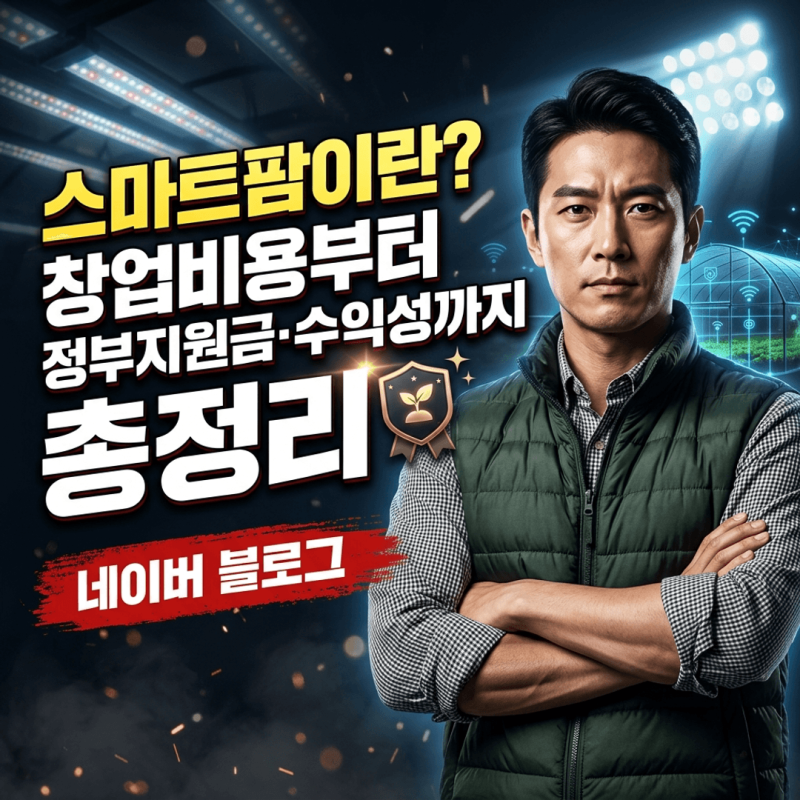 스마트팜 창업비용 정부지원금 융자조건 청년창업 보육센터 총정리