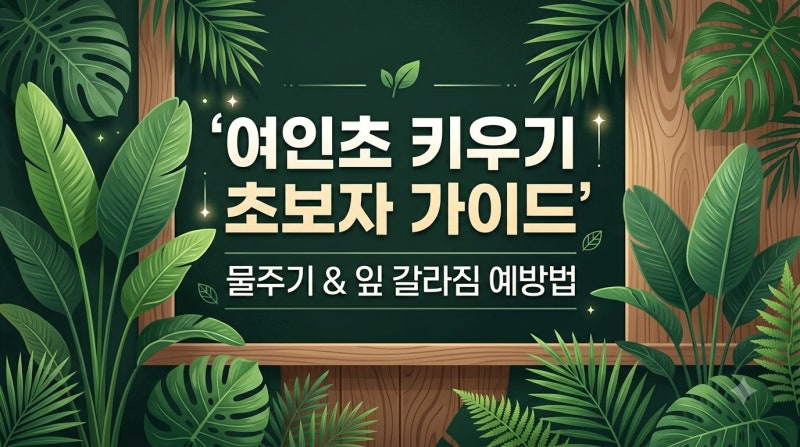 여인초 키우기 초보자도 실패 없는 물주기와 잎 갈라짐 예방법