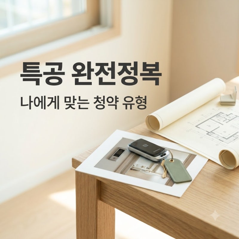 생애최초 신혼부부 청년 특별공급 차이 비교 및 당첨 전략 가이드