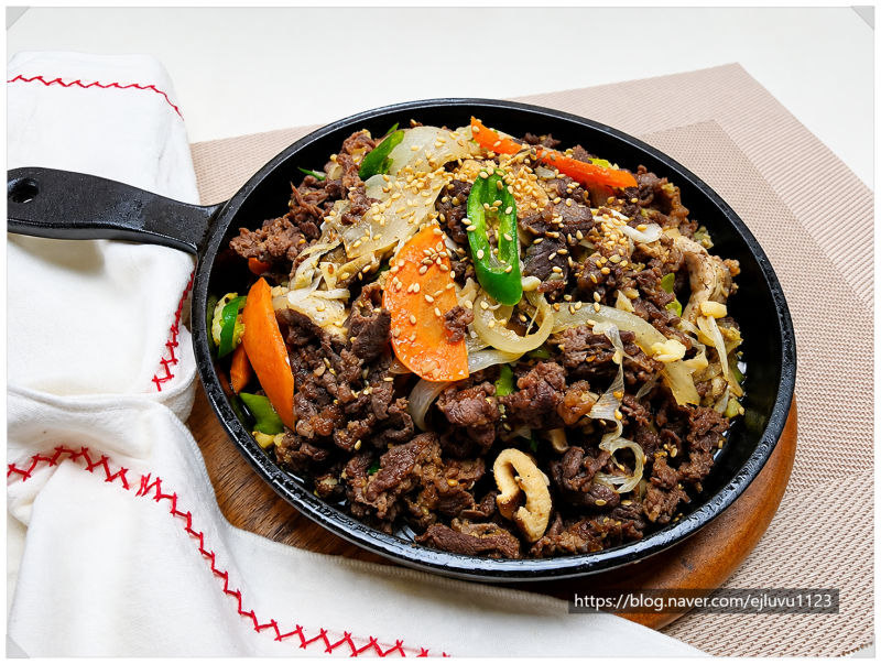 소불고기 600g 황금 레시피 조청 넣어 윤기나고 부드럽게 만드는 법