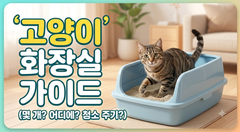고양이 화장실 개수 몇 개가 적당할까?