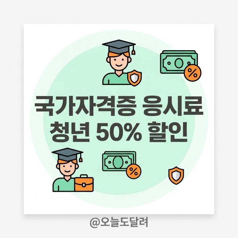 2026 청년 국가자격증 응시료 50% 감면 지원자격 및 큐넷 신청방법 총정리