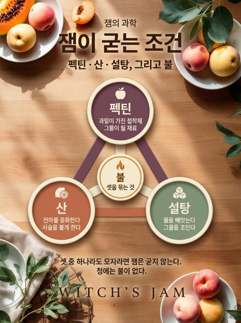 잼 만들기의 과학 - 딸기청은 흐르고 딸기잼은 굳는 이유