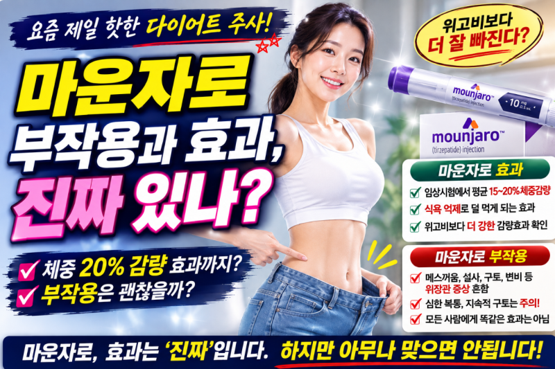 “마운자로 맞으면 진짜 20% 빠진다고?” 효과보다 먼저 알아야 할 부작용｜직접 확인해보니