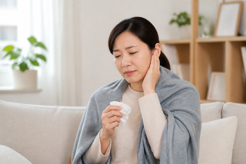 코를 너무 많이 풀어 귀가 막혔을 때｜안전하게 풀어주는 방법
