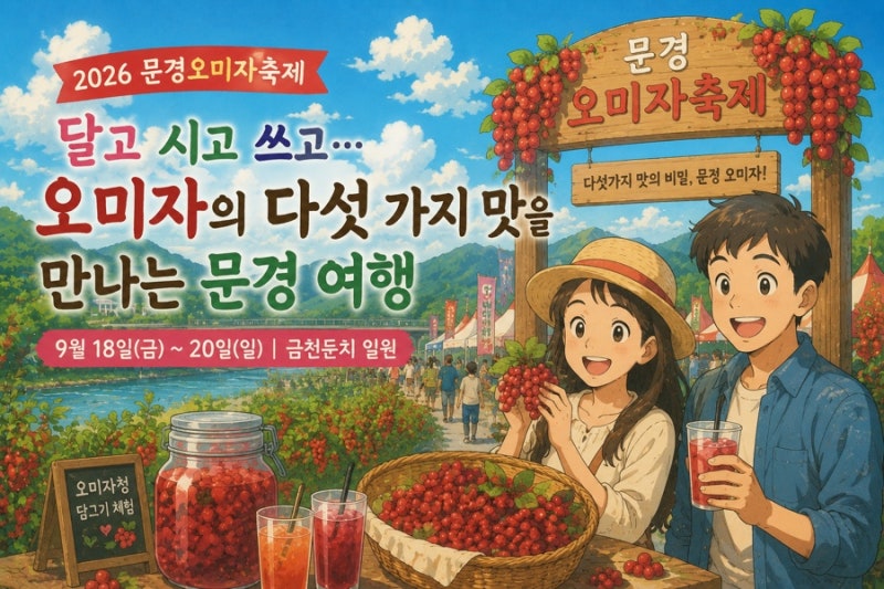 달고 시고 쓰고… 오미자의 다섯 가지 맛을 만나는 문경 여행